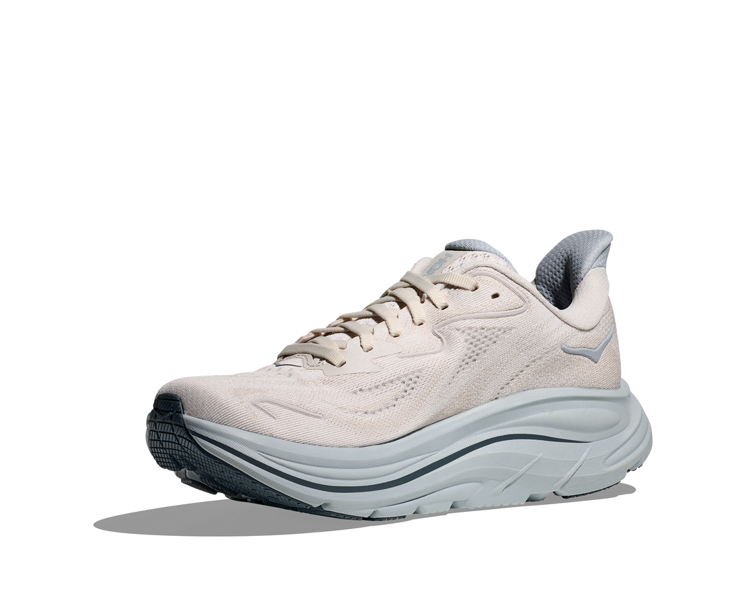 hoka clifton 10 women's | grout / mineral blue
