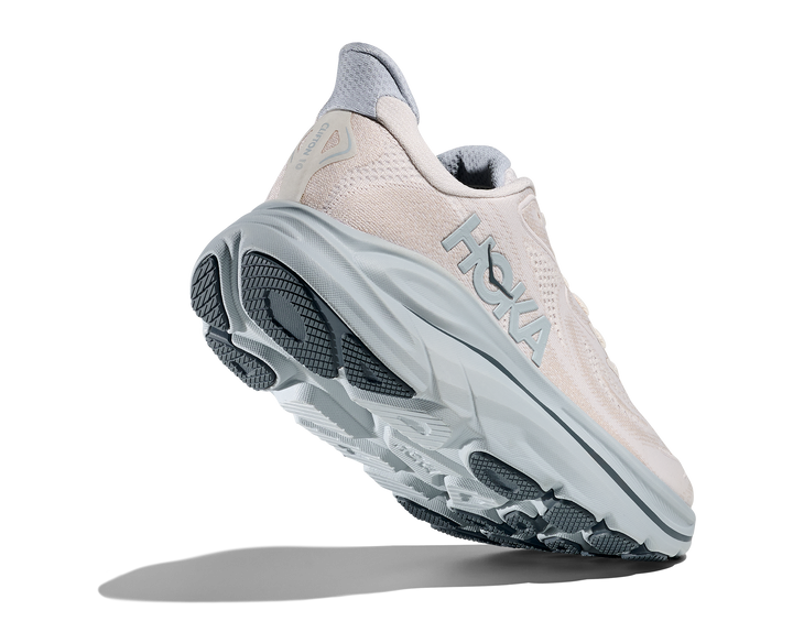 hoka clifton 10 women's | grout / mineral blue