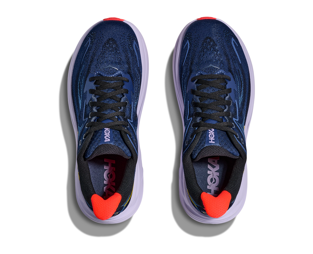 hoka clifton 10 women's | midnight blue / starlight glow