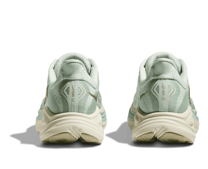 hoka clifton 10 wide women's | sea glass / jadeite