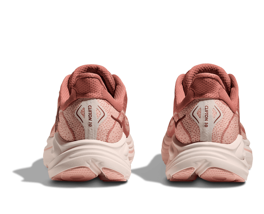 hoka clifton 10 women's | blush / rose latte