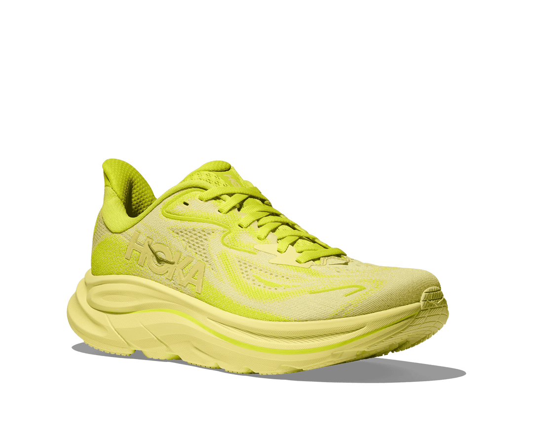 hoka clifton 10 women's | neon hoka citrus / sunlight