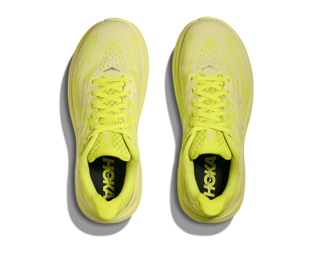 hoka clifton 10 women's | neon hoka citrus / sunlight