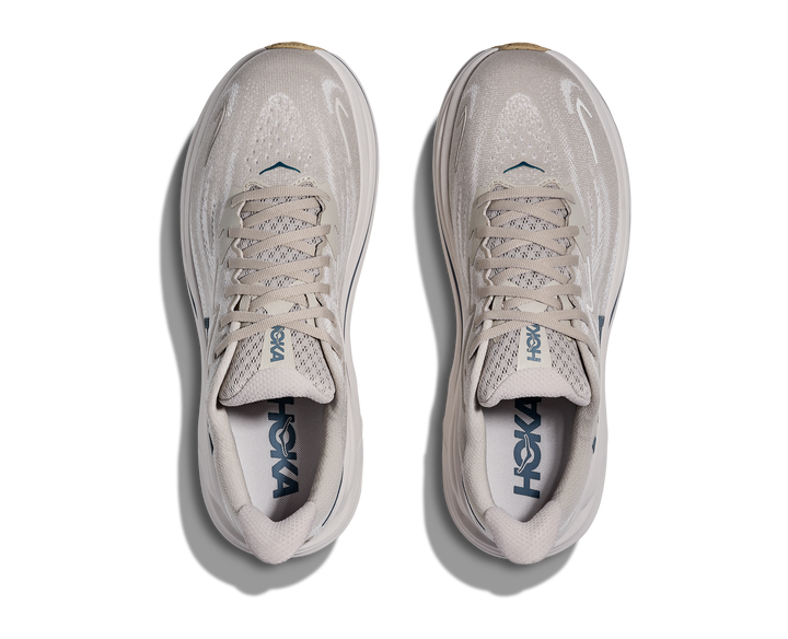 hoka clifton 10 wide men's | putty / grout