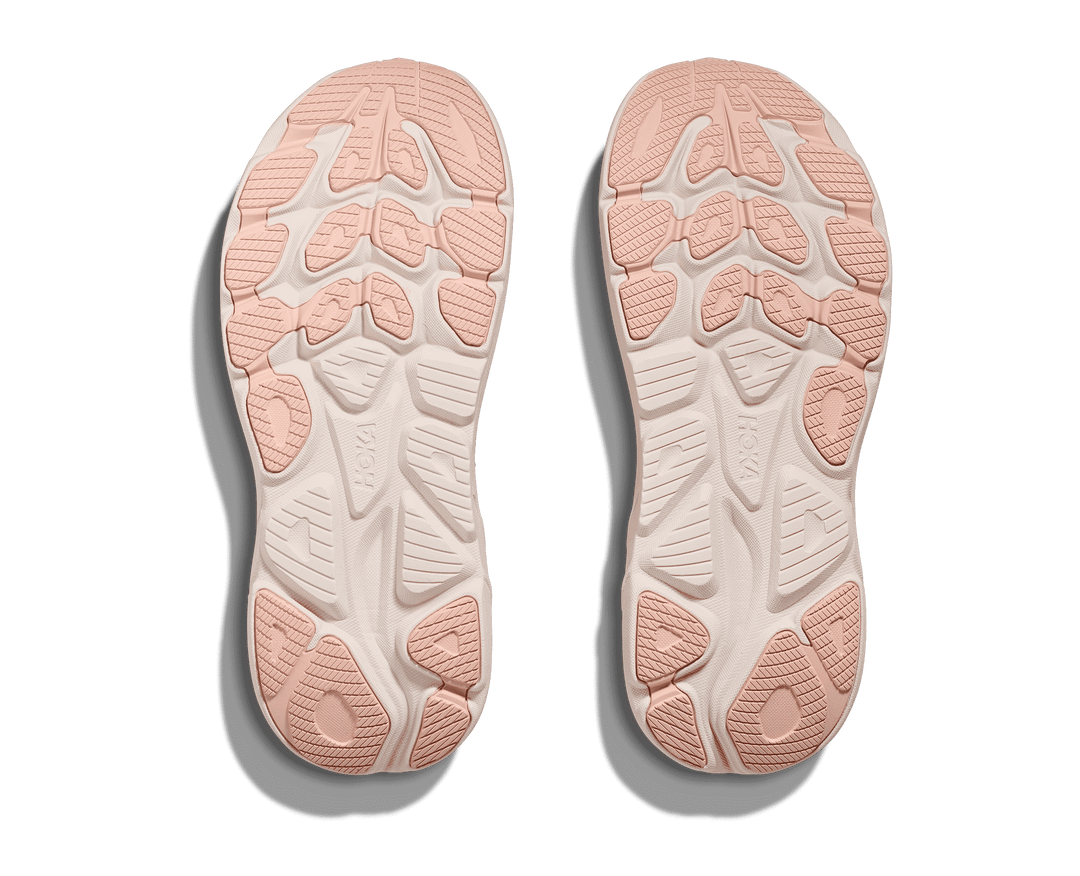 hoka clifton 10 wide women's | blush / rose latte