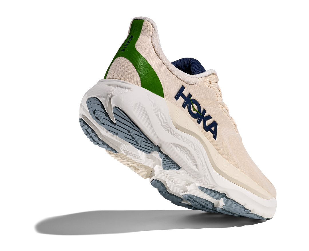 hoka arahi 8 men's | alabaster / birch