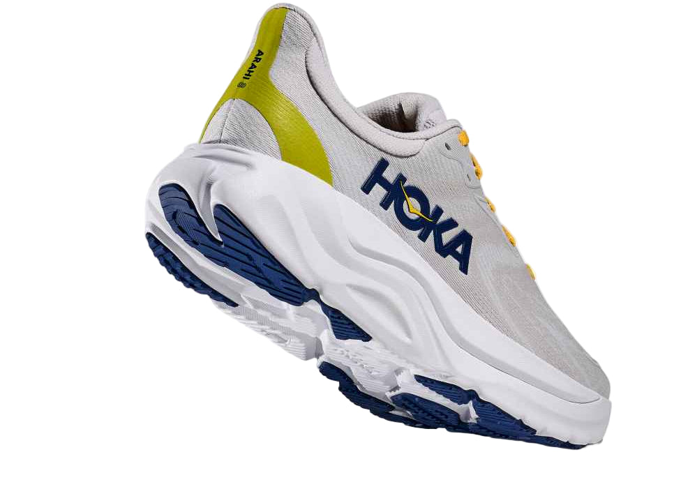 hoka arahi 8 men's | stardust / cosmic grey