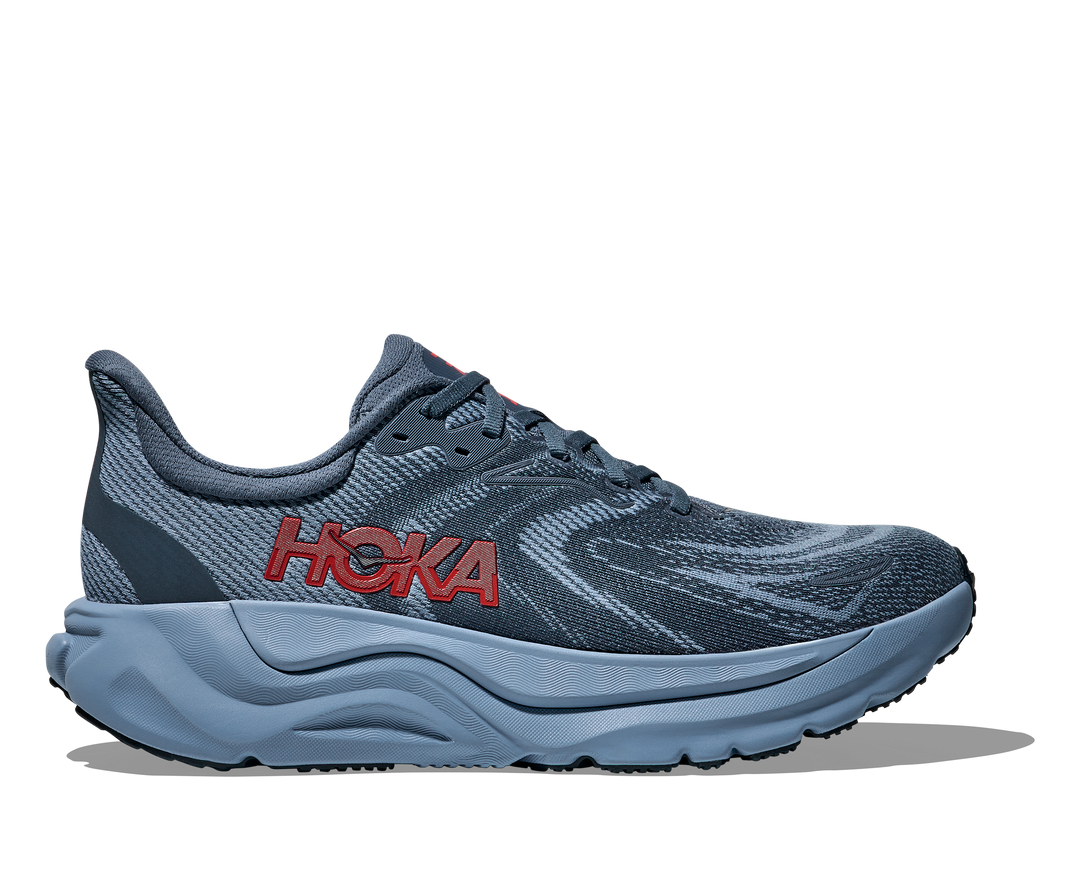 hoka arahi 8 men's | thunder cloud / vermillion