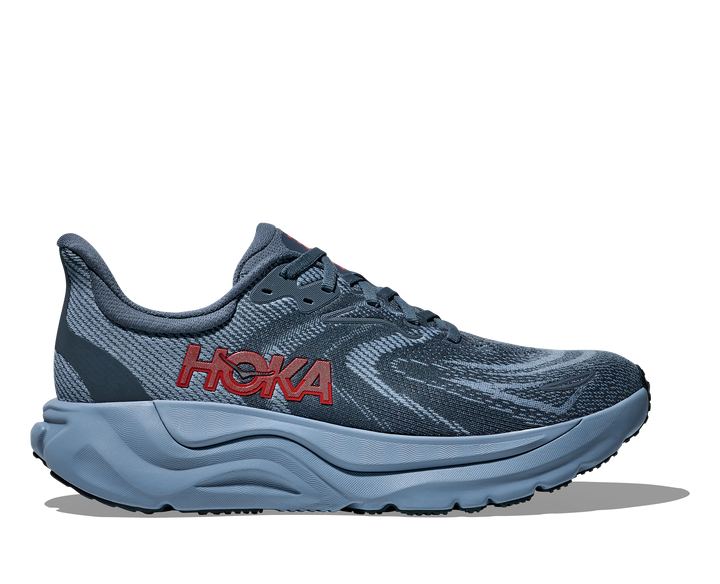 hoka arahi 8 men's | thunder cloud / vermillion