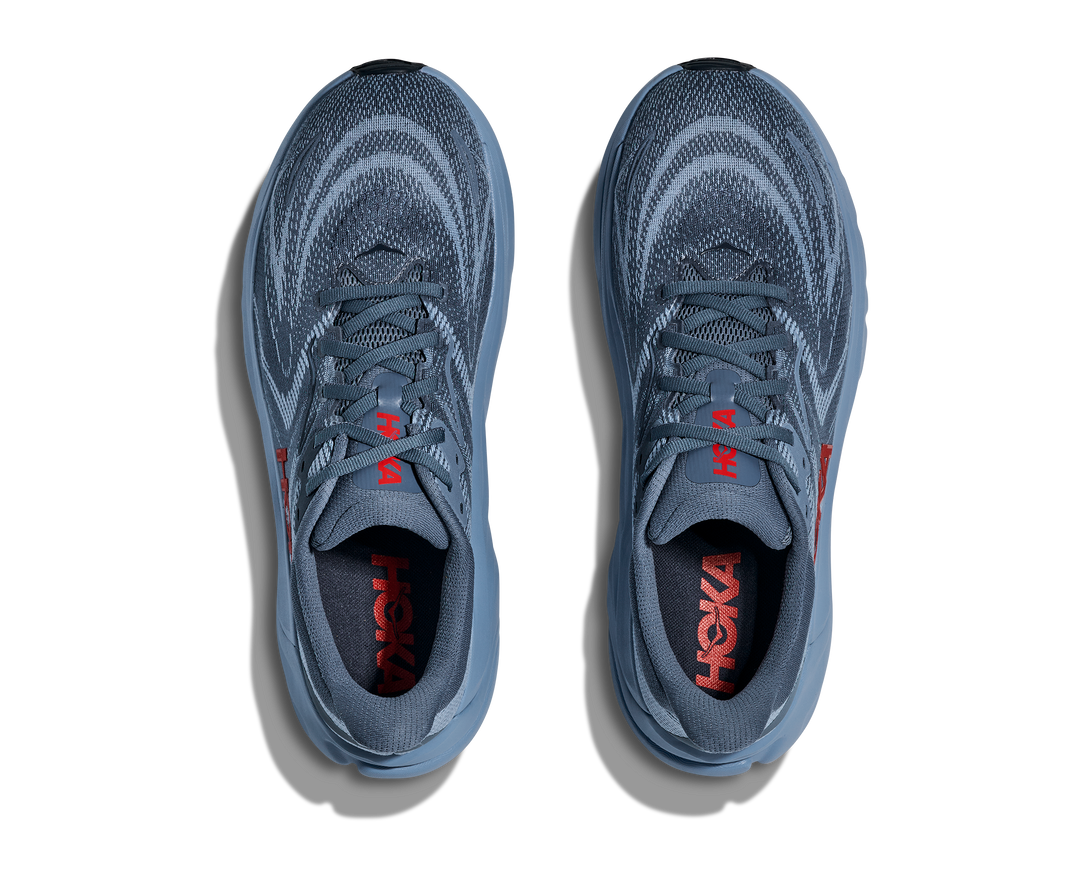 hoka arahi 8 men's | thunder cloud / vermillion