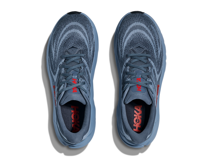 hoka arahi 8 men's | thunder cloud / vermillion
