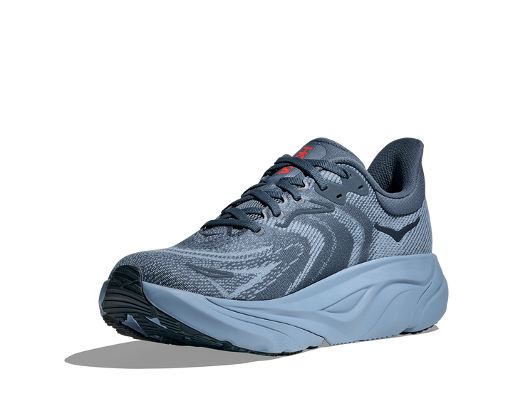hoka arahi 8 men's | thunder cloud / vermillion