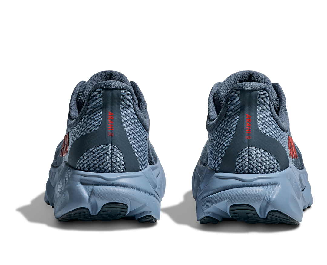 hoka arahi 8 men's | thunder cloud / vermillion