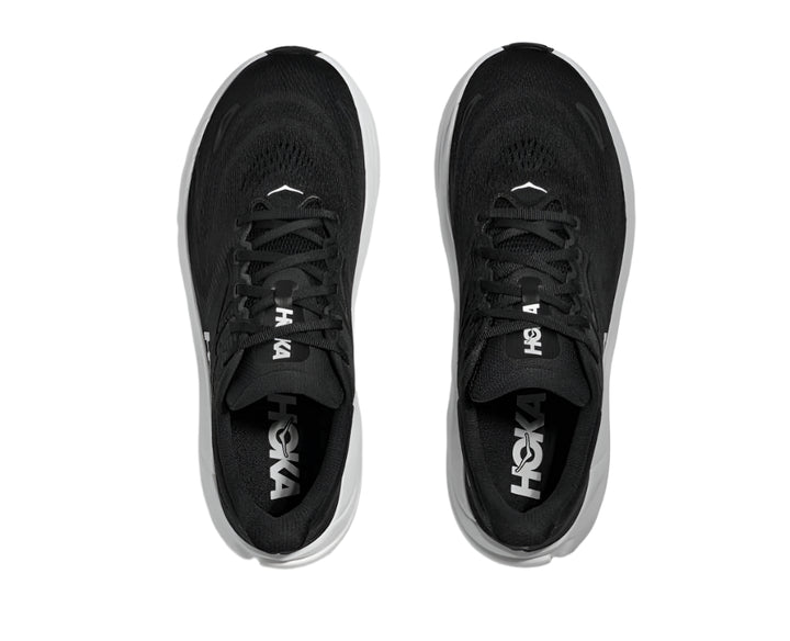 hoka arahi 8 extra wide men's | black/white