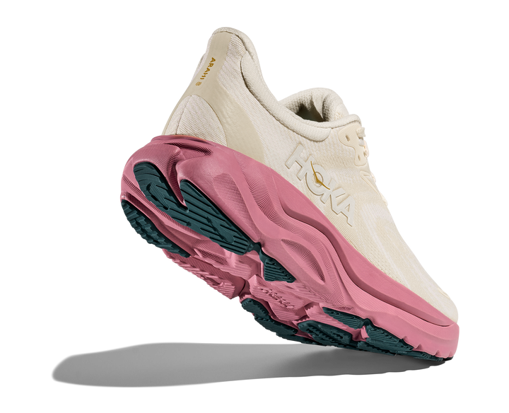 hoka arahi 8 women's | alabaster / lingonberry