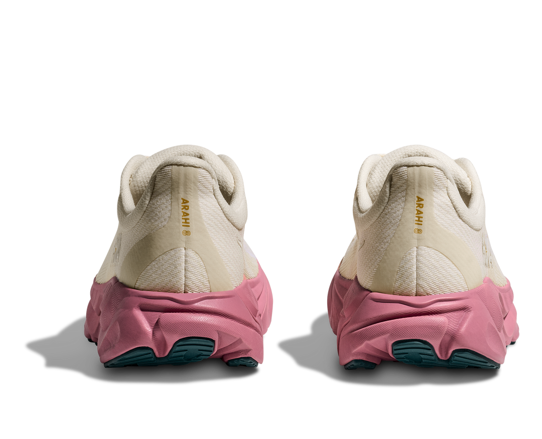 hoka arahi 8 women's | alabaster / lingonberry