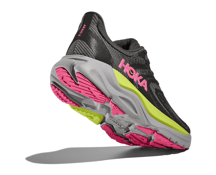 hoka arahi 8 women's | charcoal grey / grey skies