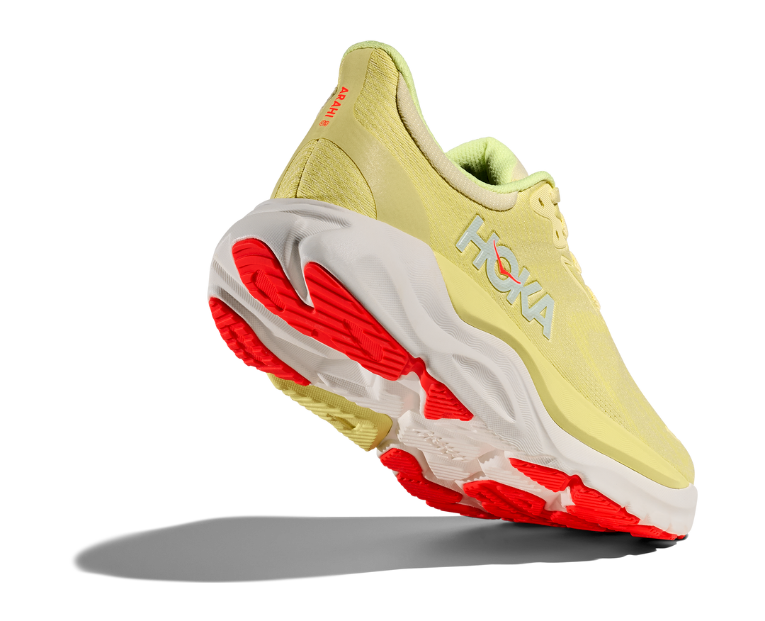 hoka arahi 8 women's | sunlight / neon yuzu