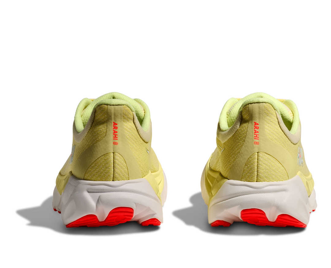hoka arahi 8 women's | sunlight / neon yuzu