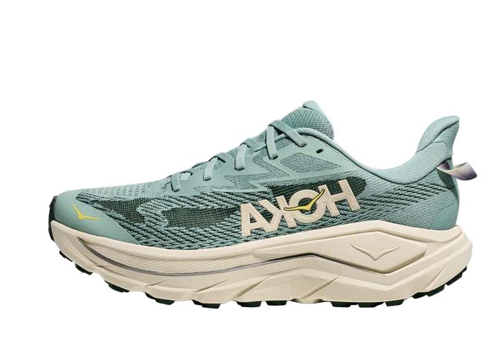 hoka challenger 8 wide men's | jade / truffle salt