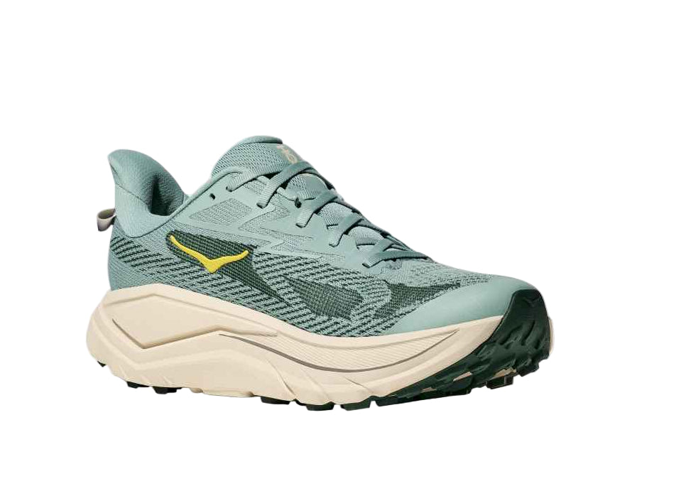 hoka challenger 8 men's | jade / truffle salt