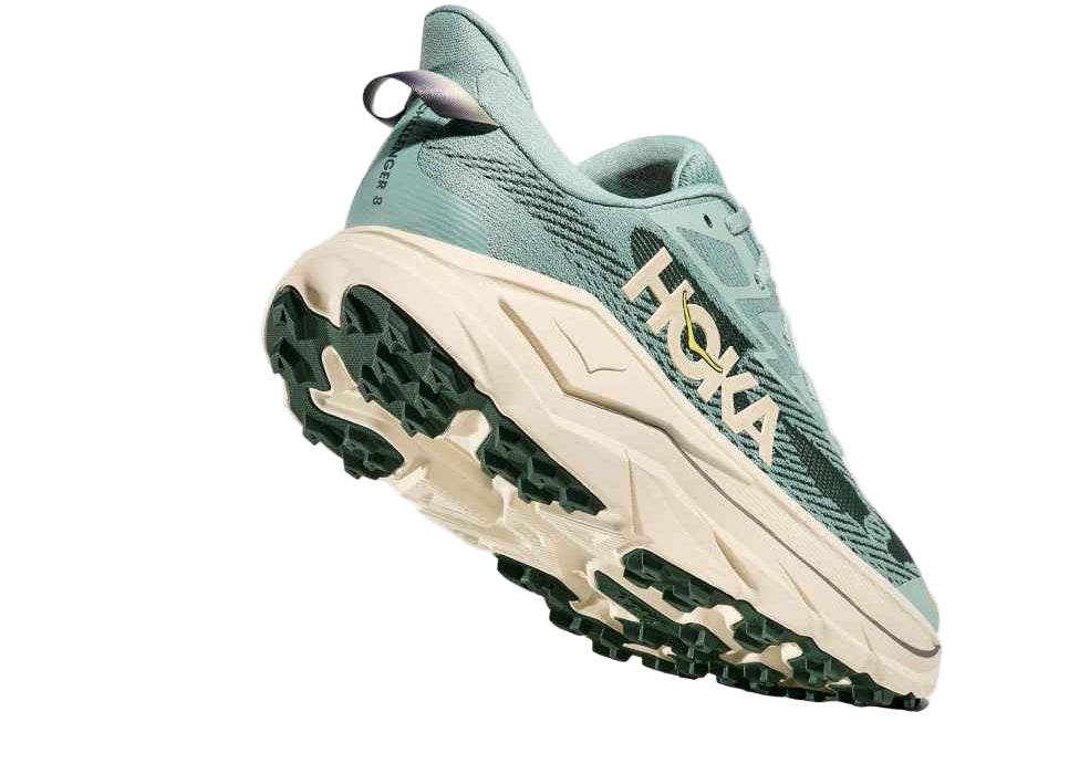 hoka challenger 8 men's | jade / truffle salt
