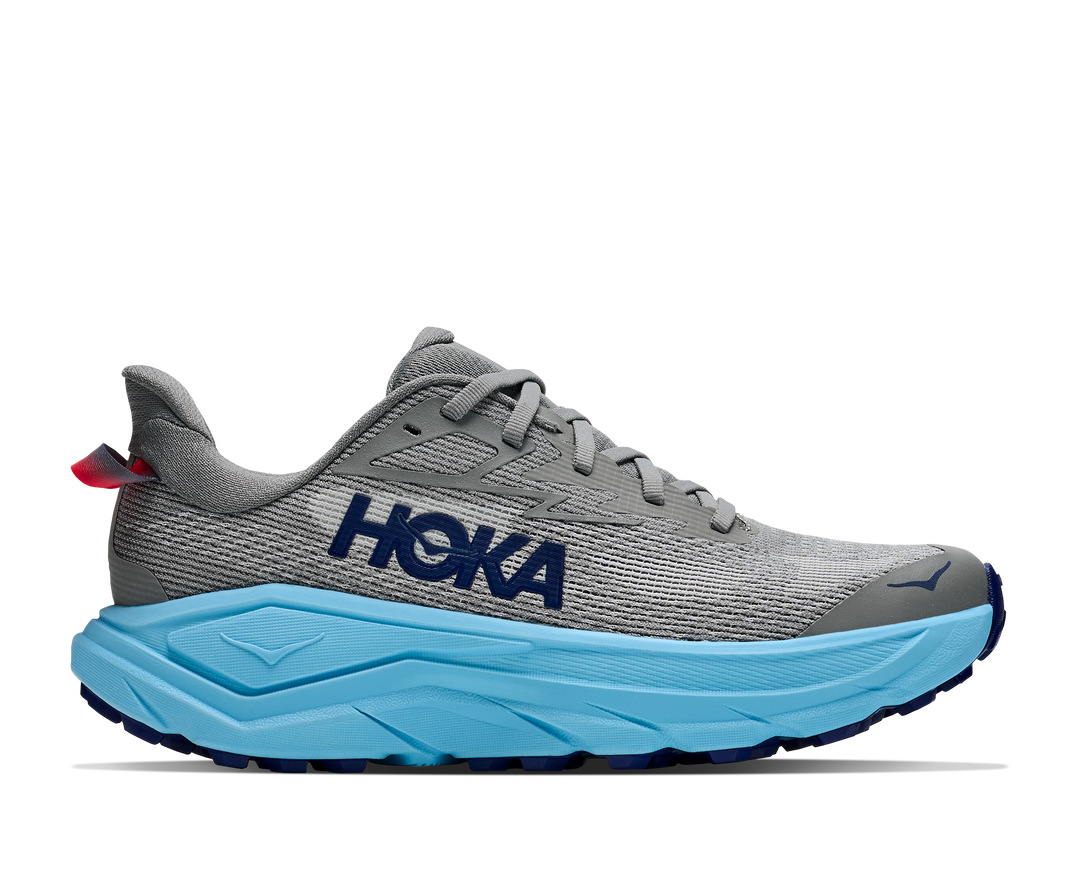 hoka challenger 8 men's | galactic grey soaring blue