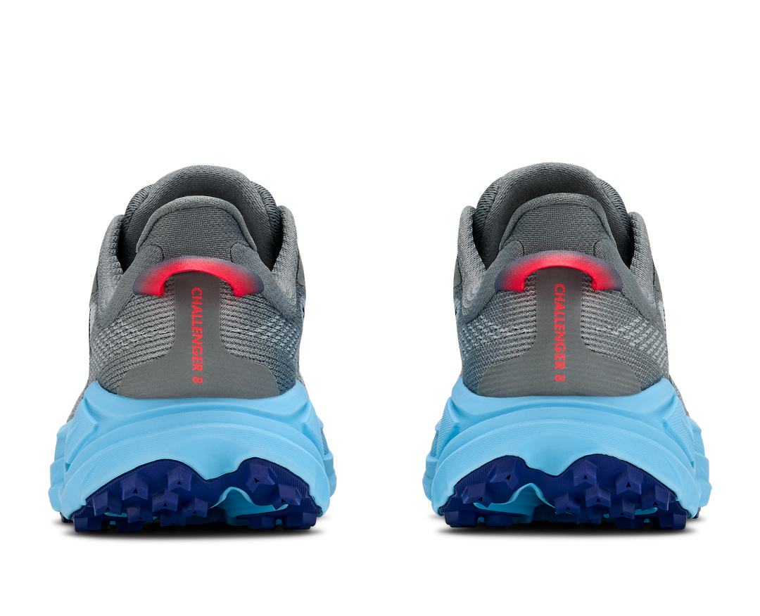 hoka challenger 8 men's | galactic grey soaring blue