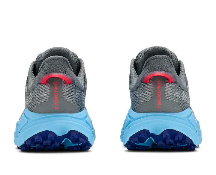 hoka challenger 8 men's | galactic grey soaring blue
