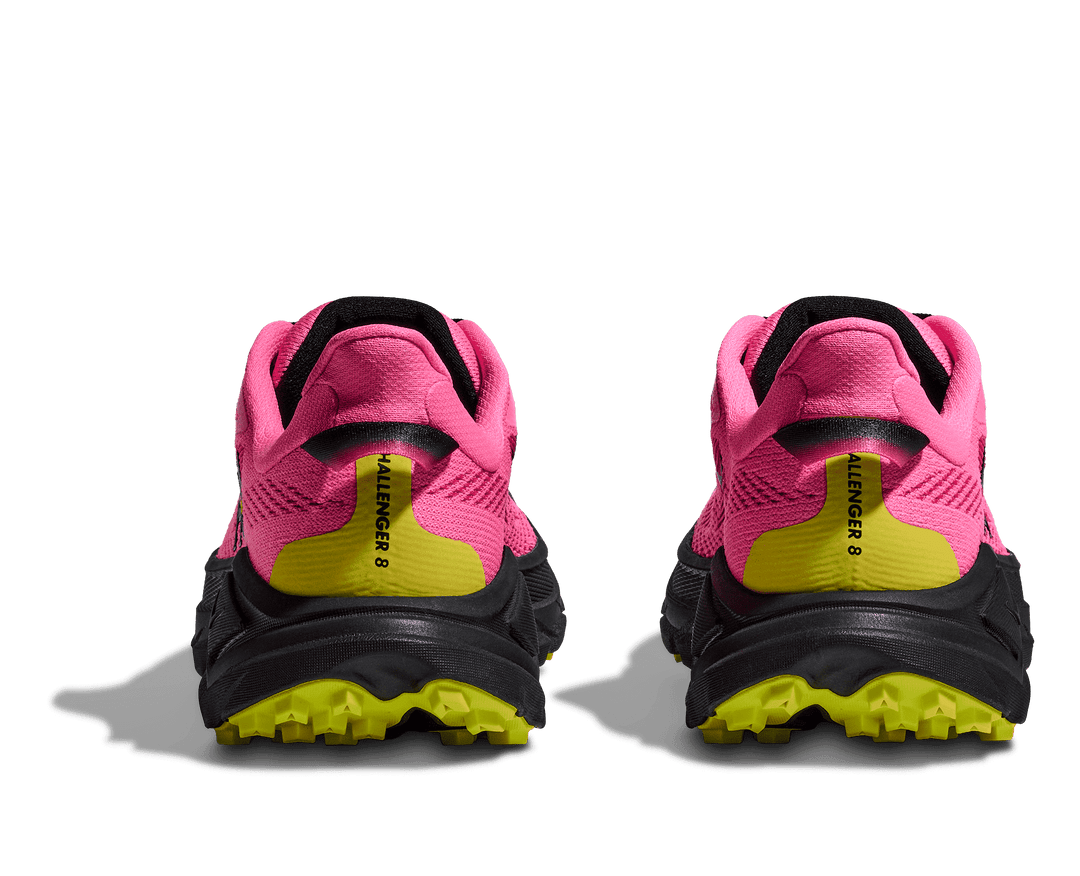 hoka challenger 8 women's | neon rose / black