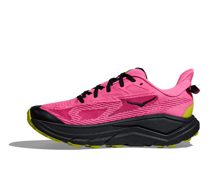 hoka challenger 8 women's | neon rose / black