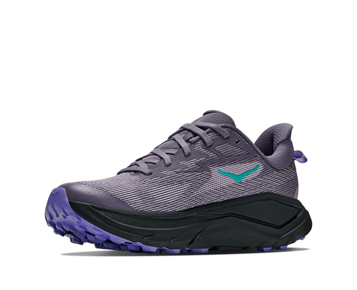 hoka challenger 8 women's | purple fog black