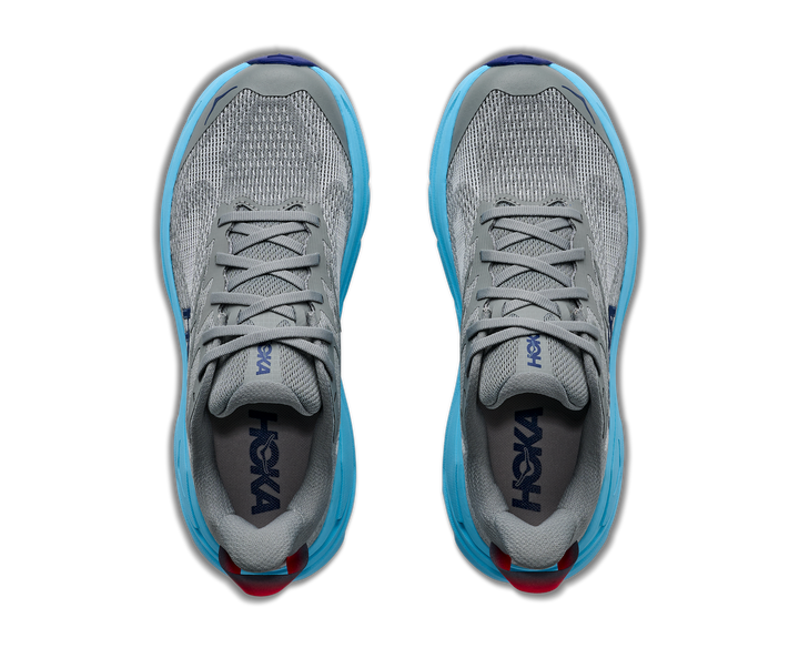 hoka challenger 8 women's | galactic grey soaring blue