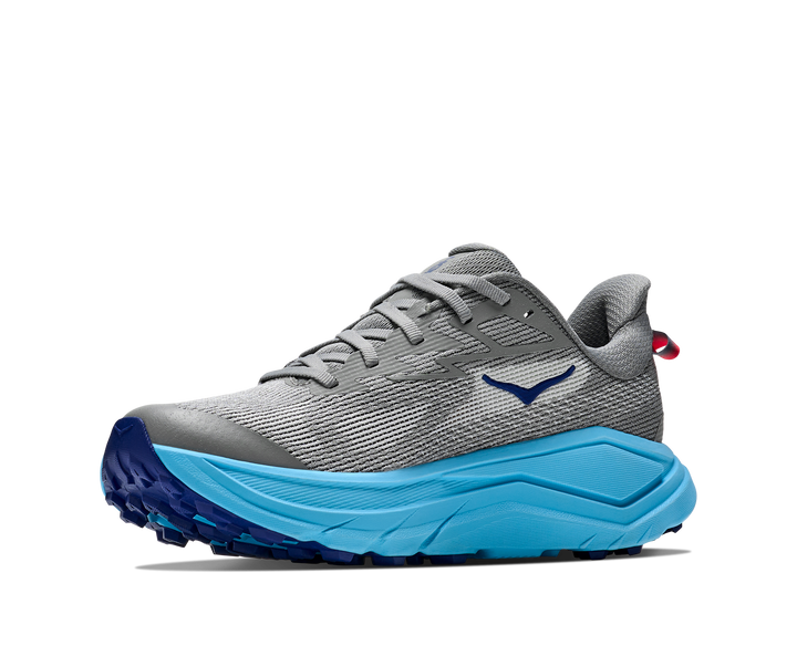 hoka challenger 8 women's | galactic grey soaring blue