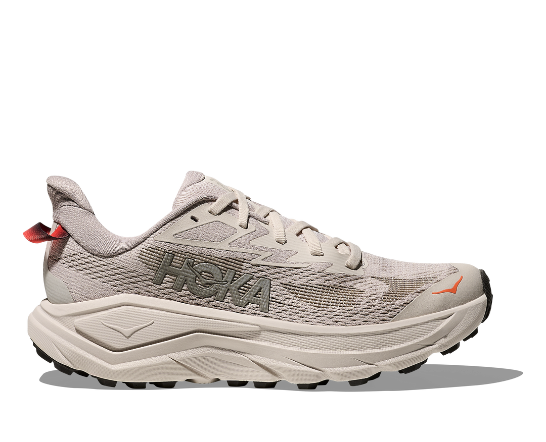 hoka challenger 8 wide women's | stucco / asphalt grey