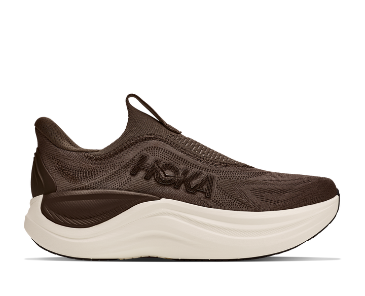 hoka skyward laceless men's | cliff grey cast iron