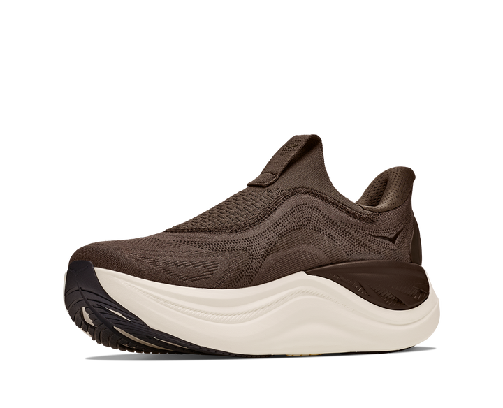 hoka skyward laceless men's | cliff grey cast iron