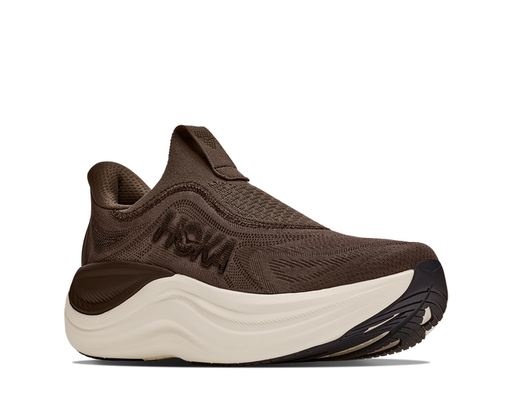 hoka skyward laceless men's | cliff grey cast iron