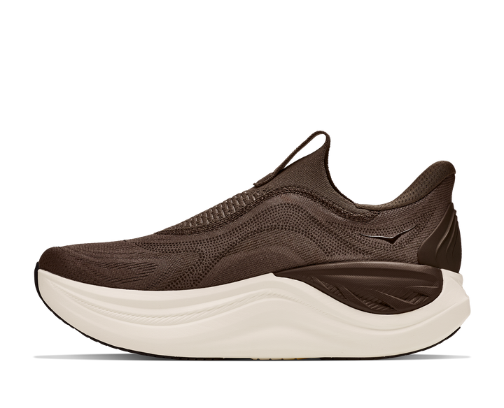 hoka skyward laceless men's | cliff grey cast iron