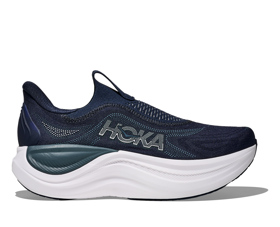 hoka skyward laceless men's | varsity navy / white