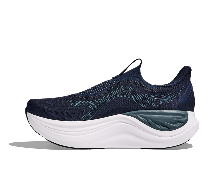 hoka skyward laceless men's | varsity navy / white