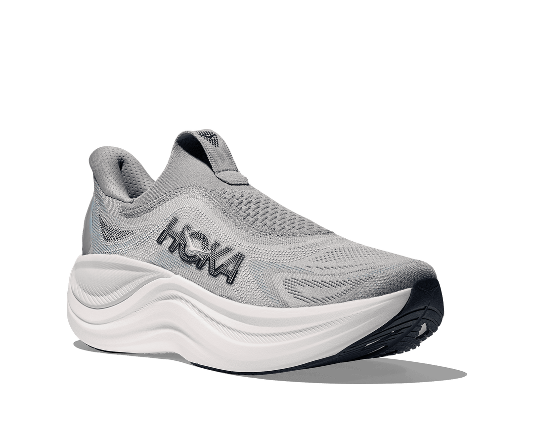hoka skyward laceless men's | stardust / stellar grey