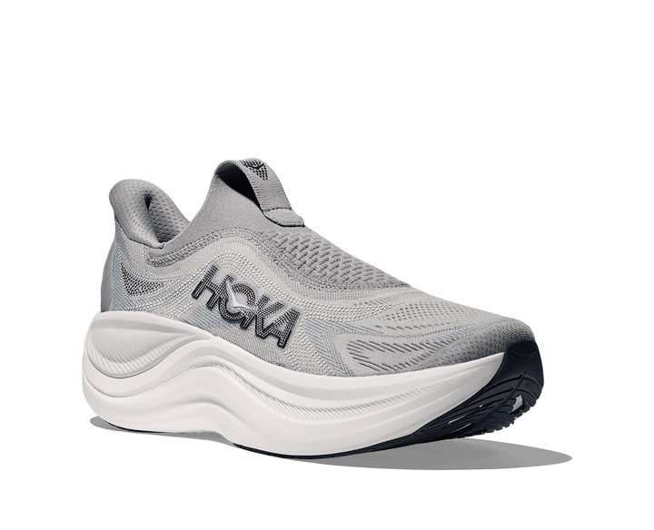 hoka skyward laceless men's | stardust / stellar grey