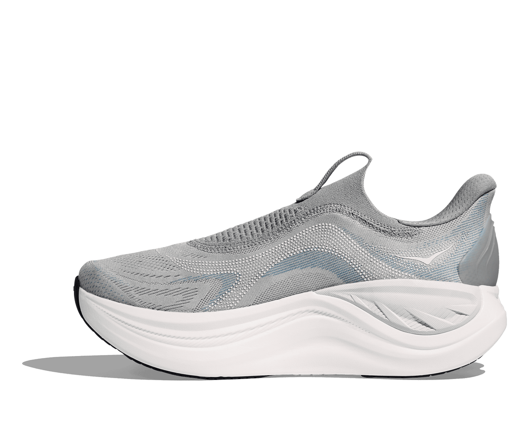 hoka skyward laceless men's | stardust / stellar grey