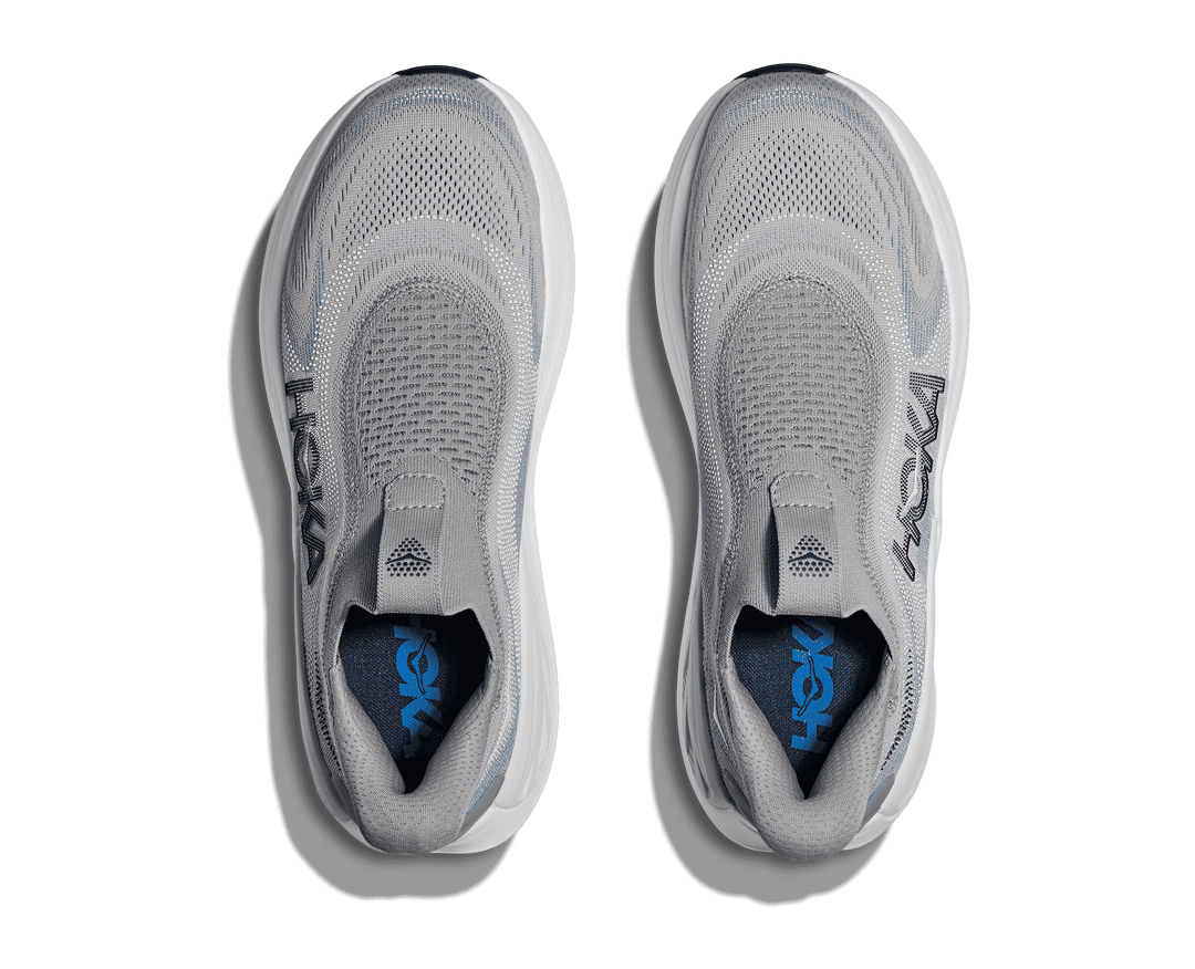 hoka skyward laceless men's | stardust / stellar grey