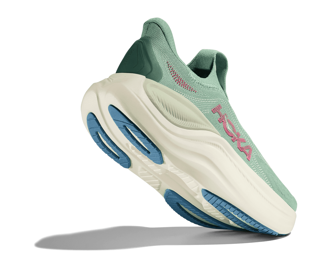 hoka skyward laceless women's | jadeite / sea glass