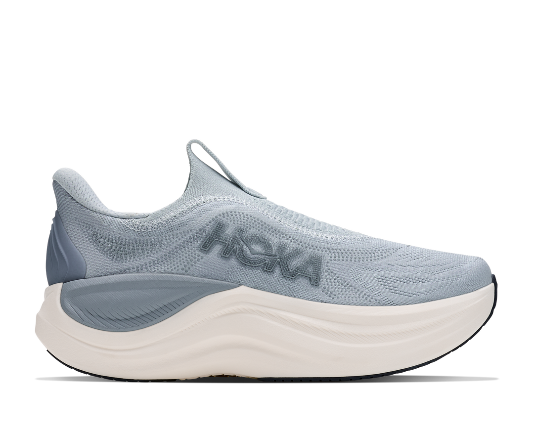 hoka skyward laceless women's | mineral blue washed blue