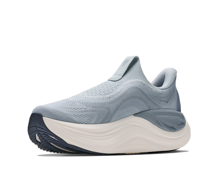 hoka skyward laceless women's | mineral blue washed blue