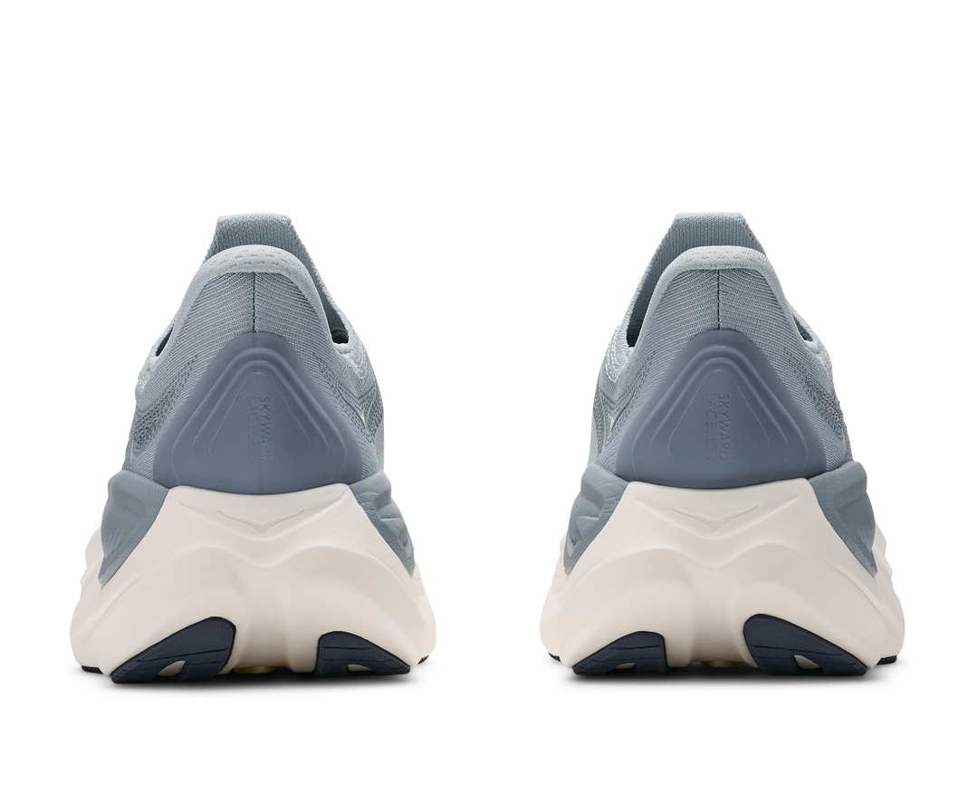 hoka skyward laceless women's | mineral blue washed blue