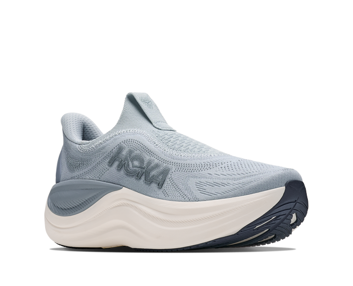 hoka skyward laceless women's | mineral blue washed blue
